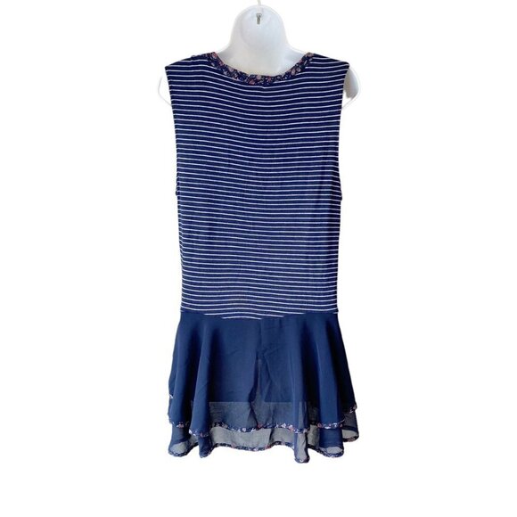 Kim & Cami Tunic Tank Top Striped L Made in USA - Picture 7 of 7
